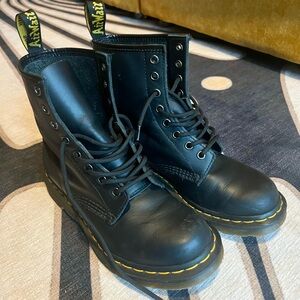 Dr Martens leather lace up boots. Size 7